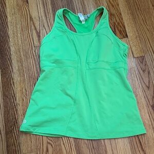 Athleta Vibrant Lime Green Athleisure Active Tank Top